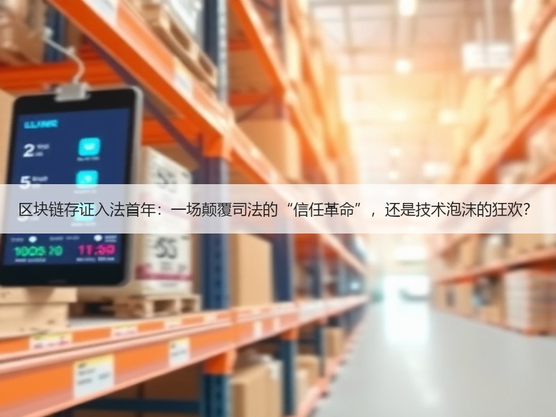 区块链存证入法首年：一场颠覆司法的“信任革命”，还是技术泡沫