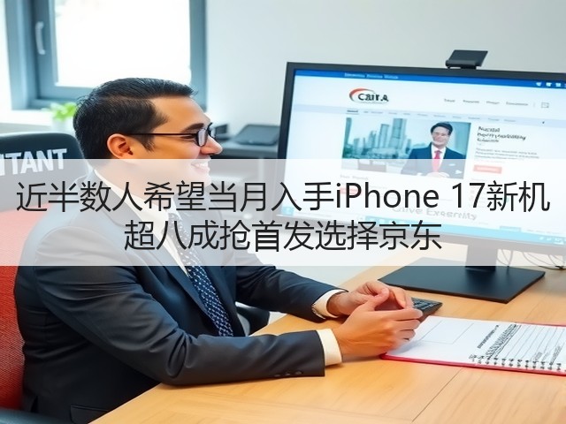 近半数人希望当月入手iPhone 17新机 超八成抢首发选择京东(图1) 近半数人希望当月入手iPhone 17新机 超八成抢首发选择京东(图1)