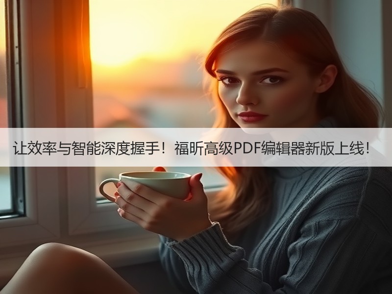 让效率与智能深度握手！福昕高级PDF编辑器新版上线！