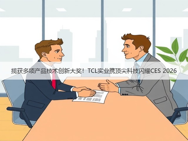 揽获多项产品技术创新大奖!TCL实业携顶尖科技闪耀CES 2026(图1) 揽获多项产品技术创新大奖!TCL实业携顶尖科技闪耀CES 2026(图1)