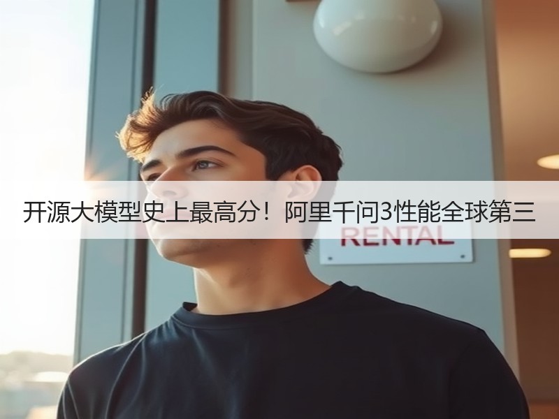 开源大模型史上最高分！阿里千问3性能全球第三