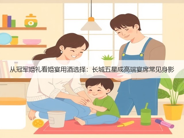 从冠军婚礼看婚宴用酒选择:长城五星成高端宴席常见身影(图2) 从冠军婚礼看婚宴用酒选择:长城五星成高端宴席常见身影(图2)