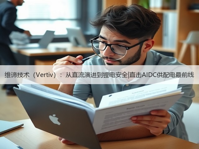 维谛技术（Vertiv）：从直流演进到锂电安全|直击AIDC供配电最前线(图1)