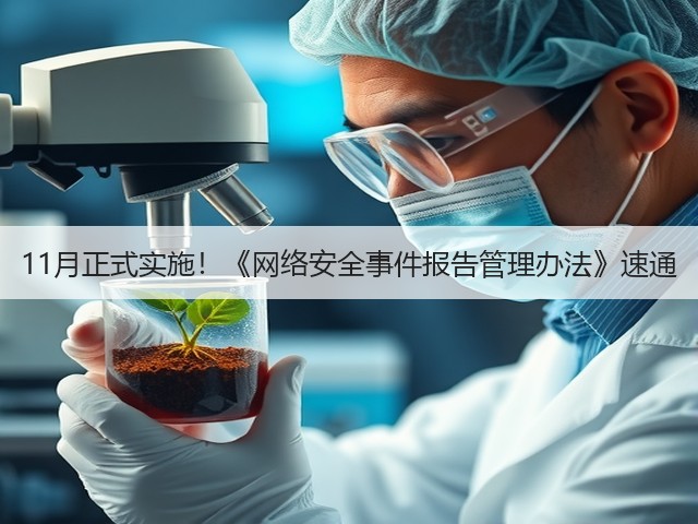 11月正式实施!《网络安全事件报告管理办法》速通(图2) 11月正式实施!《网络安全事件报告管理办法》速通(图2)