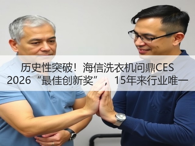 历史性突破!海信洗衣机问鼎CES 2026“最佳创新奖”,15年来行业唯一(图3) 历史性突破!海信洗衣机问鼎CES 2026“最佳创新奖”,15年来行业唯一(图3)