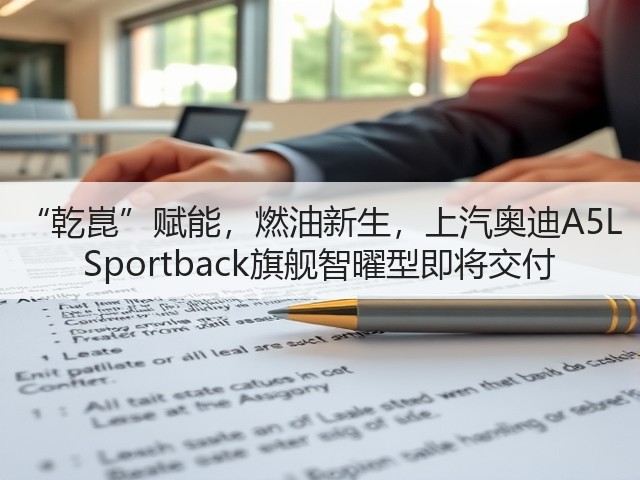 “乾崑”赋能,燃油新生,上汽奥迪A5L Sportback旗舰智曜型即将交付(图1) “乾崑”赋能,燃油新生,上汽奥迪A5L Sportback旗舰智曜型即将交付(图1)