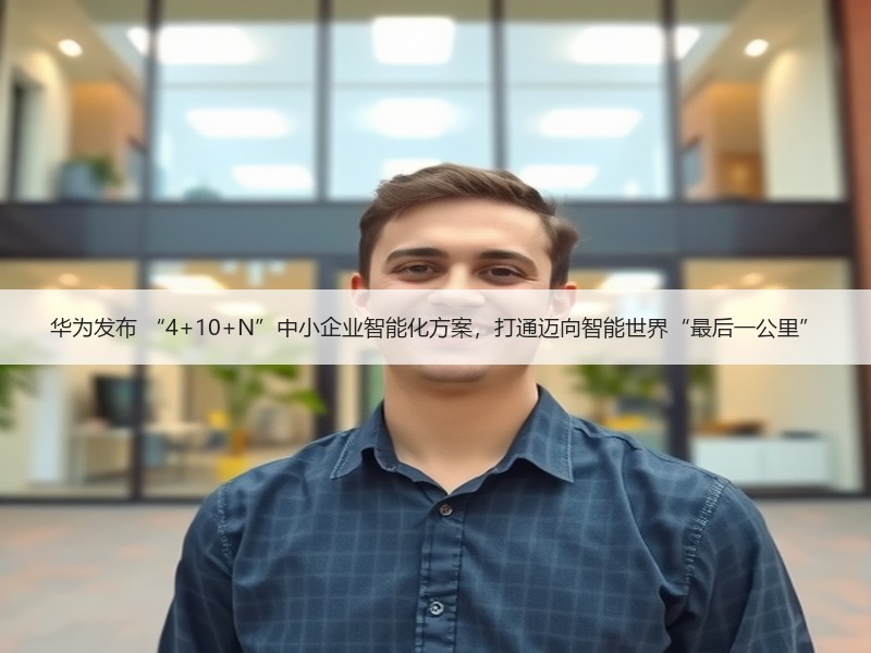 华为发布 “4+10+N”中小企业智能化方案，打通迈向智能世