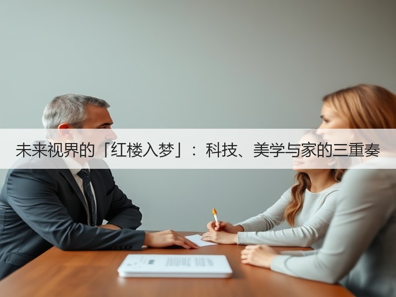 未来视界的「红楼入梦」：科技、美学与家的三重奏