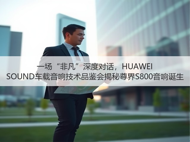 一场“非凡”深度对话，HUAWEI SOUND车载音响技术品鉴会揭秘尊界S800音响诞生(图3)