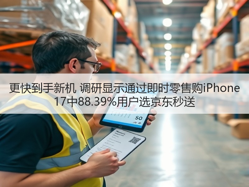 更快到手新机 调研显示通过即时零售购iPhone 17中88
