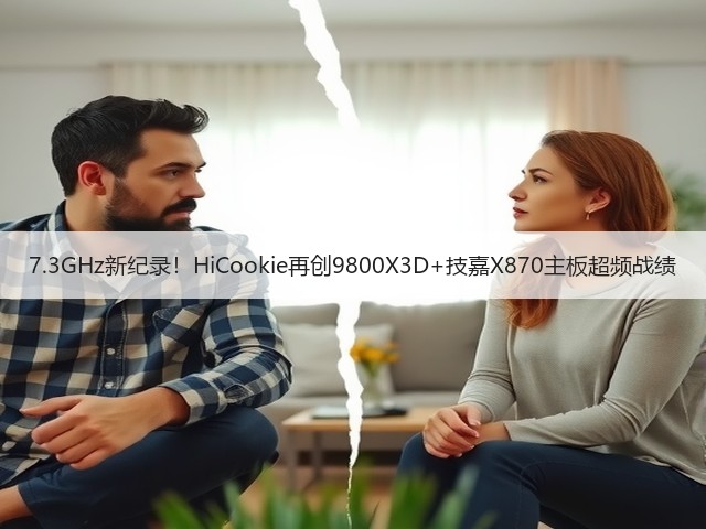 7.3GHz新纪录!HiCookie再创9800X3D+技嘉X870主板超频战绩(图3) 7.3GHz新纪录!HiCookie再创9800X3D+技嘉X870主板超频战绩(图3)