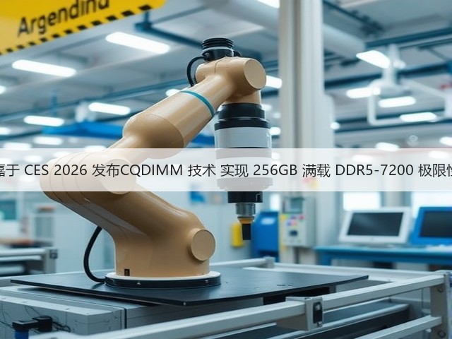 技嘉于 CES 2026 发布CQDIMM 技术 实现 256GB 满载 DDR5-7200 极限性能(图1)