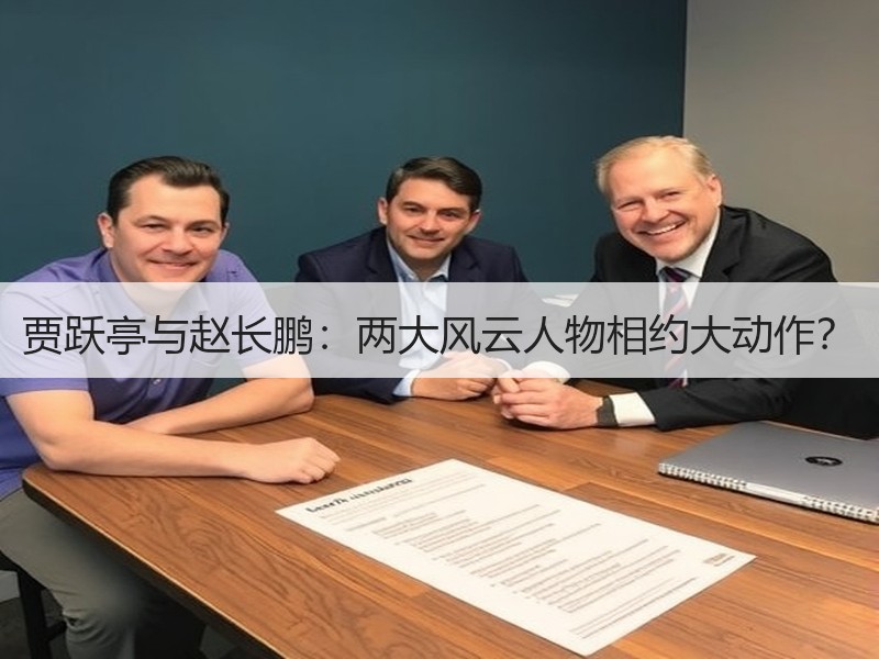 贾跃亭与赵长鹏：两大风云人物相约大动作？