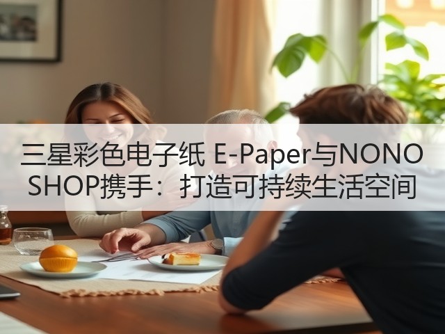 三星彩色电子纸 E-Paper与NONO SHOP携手：打造可持续生活空间(图1)
