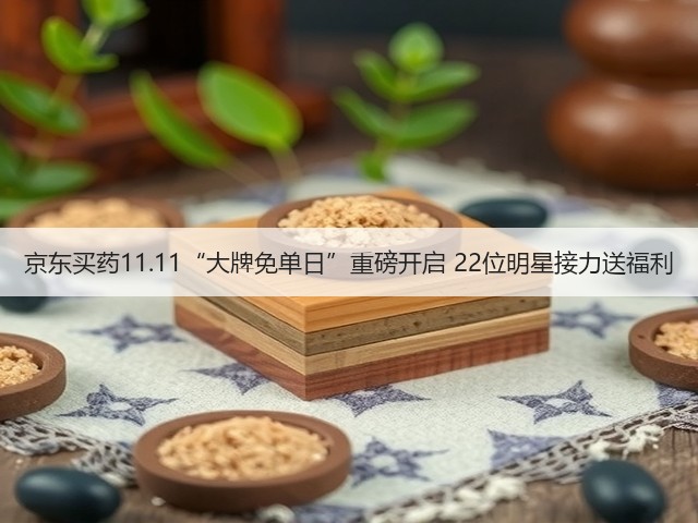 京东买药11.11“大牌免单日”重磅开启 22位明星接力送福利(图1) 京东买药11.11“大牌免单日”重磅开启 22位明星接力送福利(图1)
