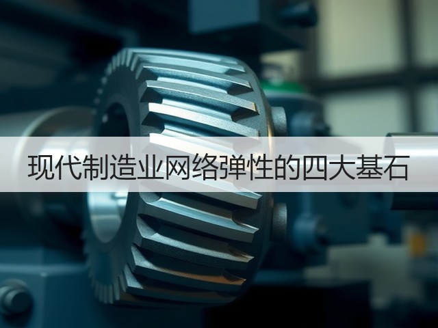 现代制造业网络弹性的四大基石(图2) 现代制造业网络弹性的四大基石(图2)