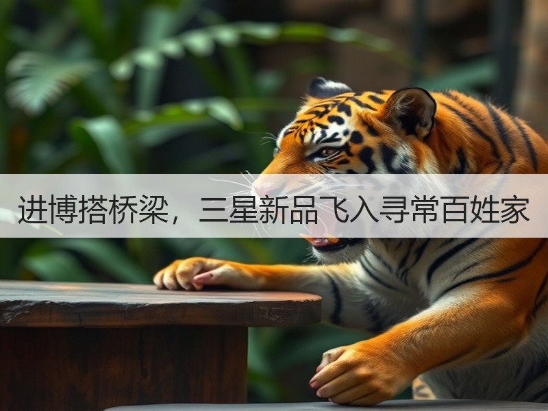 进博搭桥梁，三星新品飞入寻常百姓家