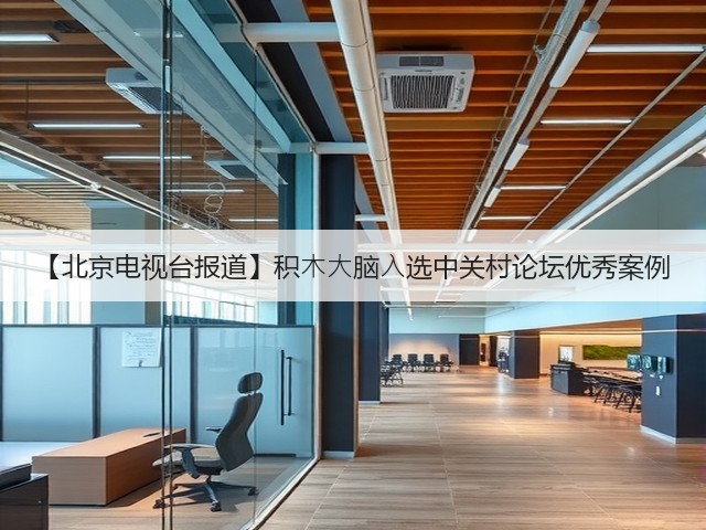 【北京电视台报道】积⽊⼤脑⼊选中关村论坛优秀案例(图2) 【北京电视台报道】积⽊⼤脑⼊选中关村论坛优秀案例(图2)