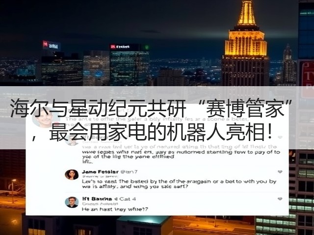 海尔与星动纪元共研“赛博管家” ,最会用家电的机器人亮相!(图1) 海尔与星动纪元共研“赛博管家” ,最会用家电的机器人亮相!(图1)