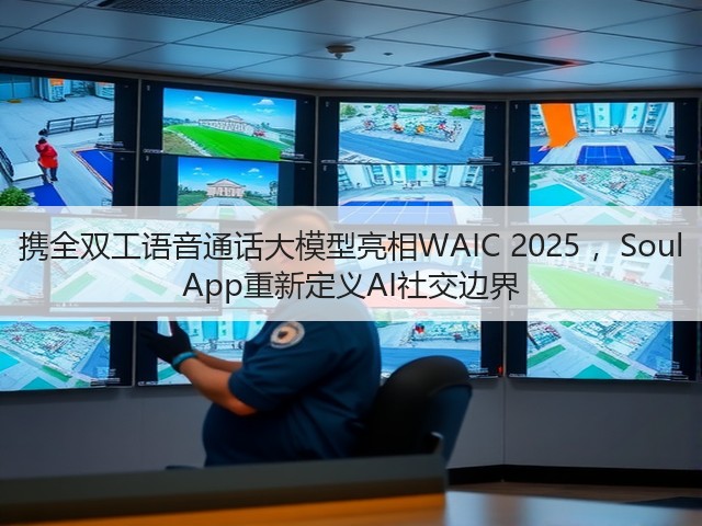 携全双工语音通话大模型亮相WAIC 2025 ,Soul App重新定义AI社交边界(图2) 携全双工语音通话大模型亮相WAIC 2025 ,Soul App重新定义AI社交边界(图2)