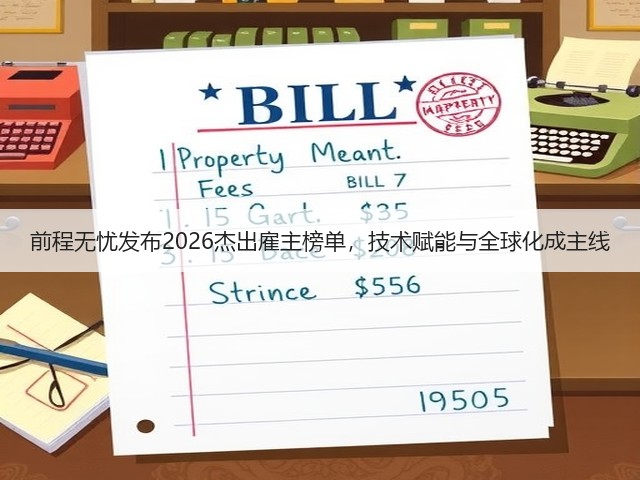 前程无忧发布2026杰出雇主榜单,技术赋能与全球化成主线(图1) 前程无忧发布2026杰出雇主榜单,技术赋能与全球化成主线(图1)