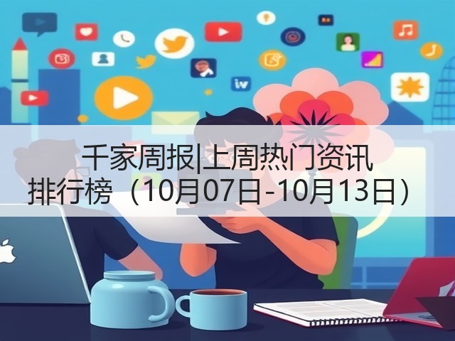 千家周报|上周热门资讯 排行榜(10月07日-10月13日)(图1) 千家周报|上周热门资讯 排行榜(10月07日-10月13日)(图1)