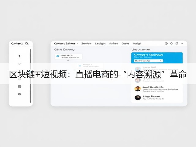 区块链+短视频:直播电商的“内容溯源”革命(图1) 区块链+短视频:直播电商的“内容溯源”革命(图1)