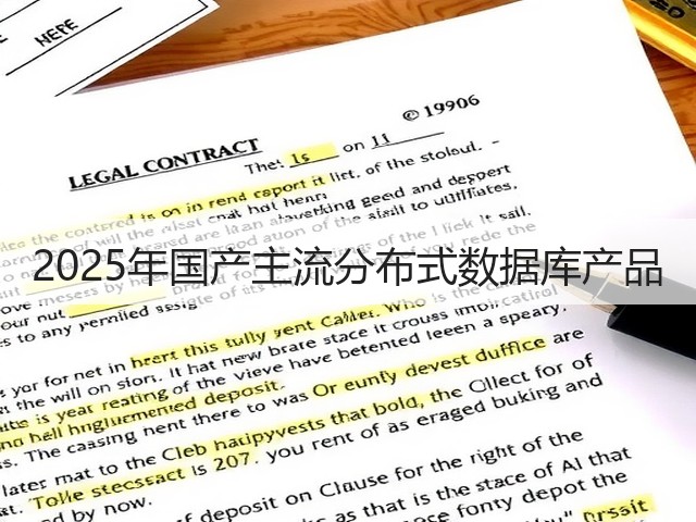 2025年国产主流分布式数据库产品(图2) 2025年国产主流分布式数据库产品(图2)