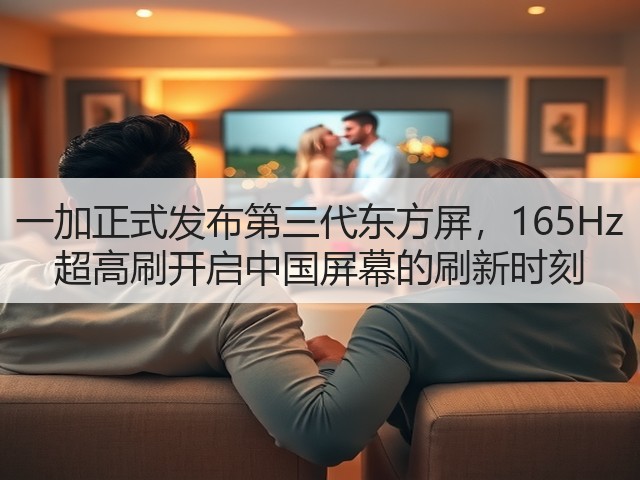 一加正式发布第三代东方屏,165Hz 超高刷开启中国屏幕的刷新时刻(图2) 一加正式发布第三代东方屏,165Hz 超高刷开启中国屏幕的刷新时刻(图2)