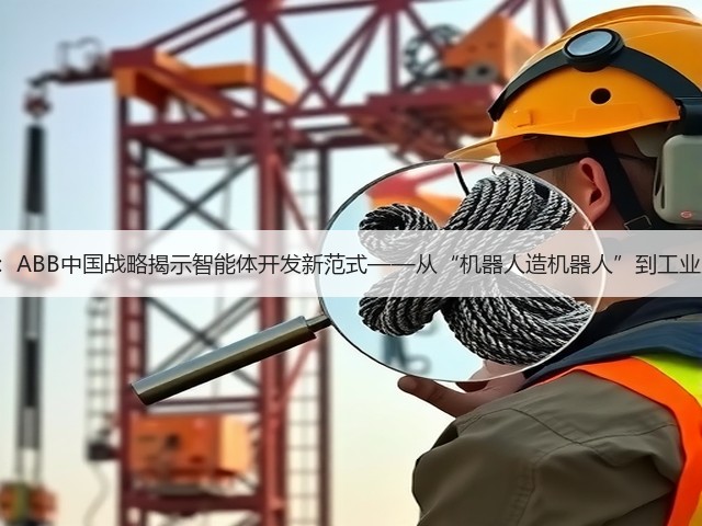AI+制造深度融合:ABB中国战略揭示智能体开发新范式——从“机器人造机器人”到工业互联网标准化革命(图3) AI+制造深度融合:ABB中国战略揭示智能体开发新范式——从“机器人造机器人”到工业互联网标准化革命(图3)