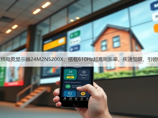 EVNIA弈威双核电竞显示器24M2N5200X，搭载610Hz超高刷新率，疾速觉醒，引领电竞新视界！(图1)
