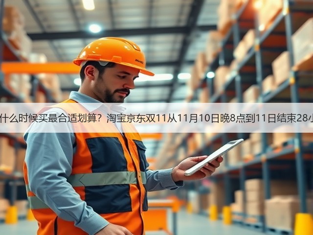 2025年双十一什么时候买最合适划算?淘宝京东双11从11月10日晚8点到11日结束28小时内买最便宜(图1) 2025年双十一什么时候买最合适划算?淘宝京东双11从11月10日晚8点到11日结束28小时内买最便宜(图1)