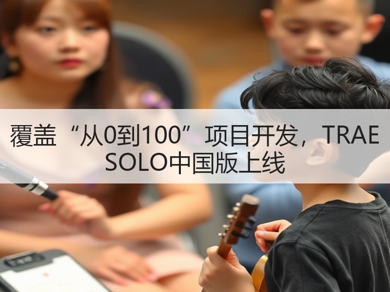 覆盖“从0到100”项目开发，TRAE SOLO中国版上线