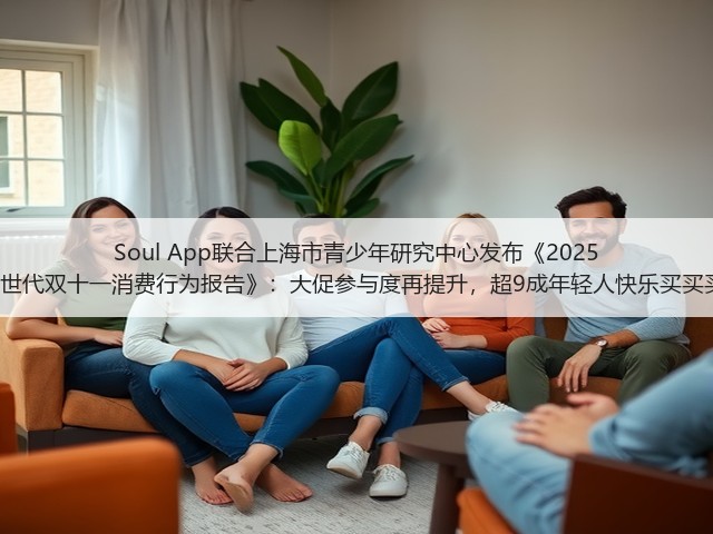 Soul App联合上海市青少年研究中心发布《2025 Z世代双十一消费行为报告》:大促参与度再提升,超9成年轻人快乐买买买(图1) Soul App联合上海市青少年研究中心发布《2025 Z世代双十一消费行为报告》:大促参与度再提升,超9成年轻人快乐买买买(图1)
