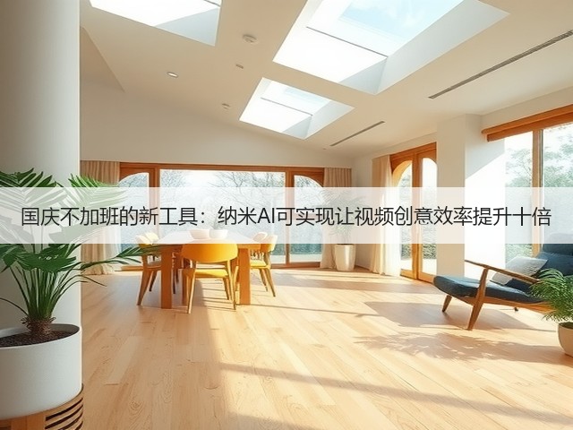 国庆不加班的新工具:纳米AI可实现让视频创意效率提升十倍(图2) 国庆不加班的新工具:纳米AI可实现让视频创意效率提升十倍(图2)