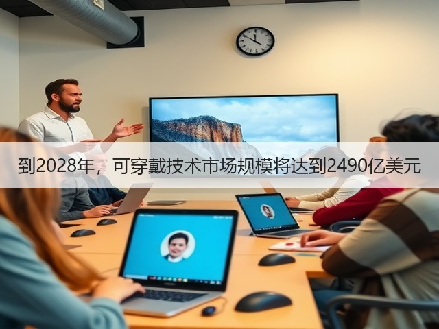 到2028年，可穿戴技术市场规模将达到2490亿美元(图2)