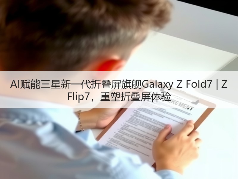 AI赋能三星新一代折叠屏旗舰Galaxy Z Fold7 |