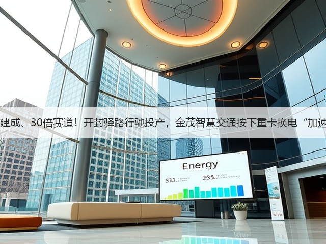 78天建成、30倍赛道！开封驿路行驰投产，金茂智慧交通按下重卡换电“加速键”(图2)