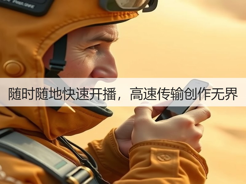 随时随地快速开播，高速传输创作无界