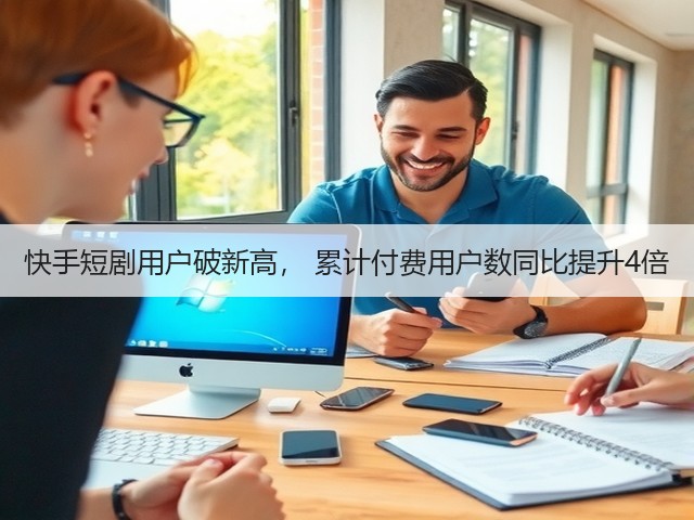 快手短剧用户破新高， 累计付费用户数同比提升4倍(图1)