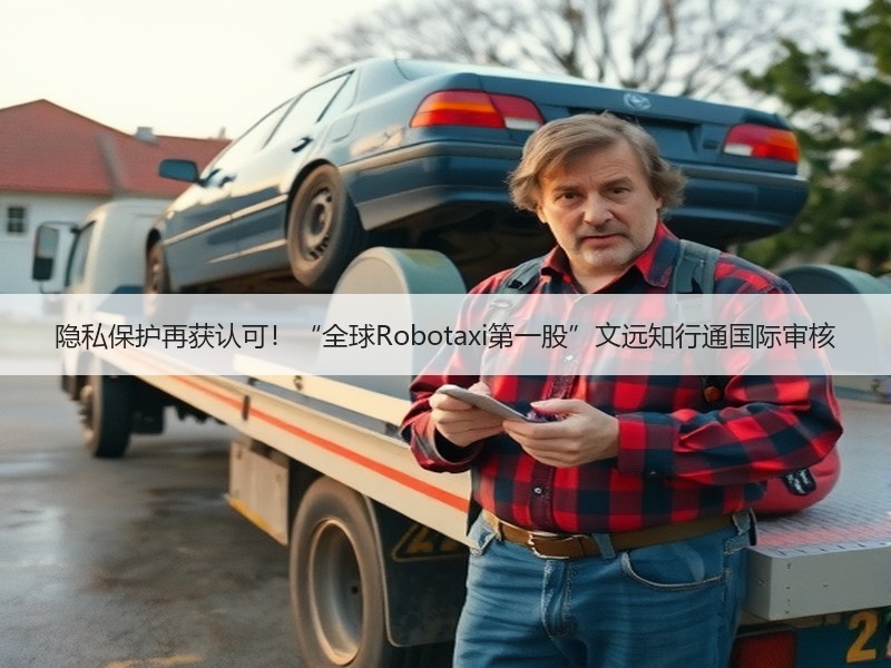 隐私保护再获认可！“全球Robotaxi第一股”文远知行通国