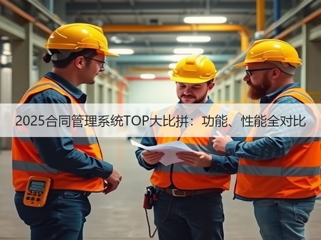 2025合同管理系统TOP大比拼:功能、性能全对比(图1) 2025合同管理系统TOP大比拼:功能、性能全对比(图1)