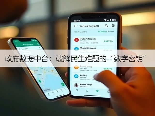 政府数据中台：破解民生难题的“数字密钥”(图1)