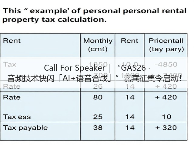 Call For Speaker|“GAS26 · 音频技术快闪「AI+语音合成」”嘉宾征集令启动!(图3) Call For Speaker|“GAS26 · 音频技术快闪「AI+语音合成」”嘉宾征集令启动!(图3)