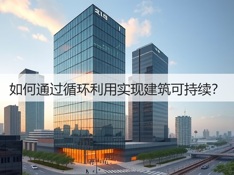 如何通过循环利用实现建筑可持续？