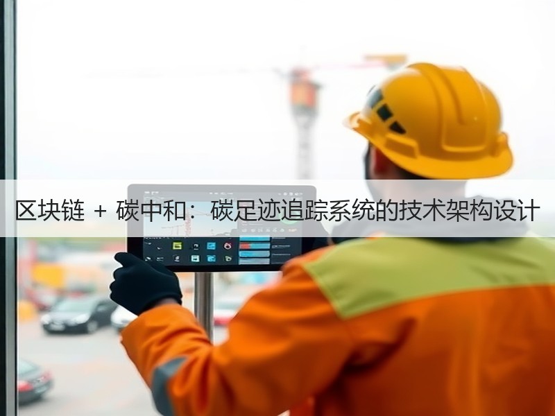 区块链 + 碳中和：碳足迹追踪系统的技术架构设计