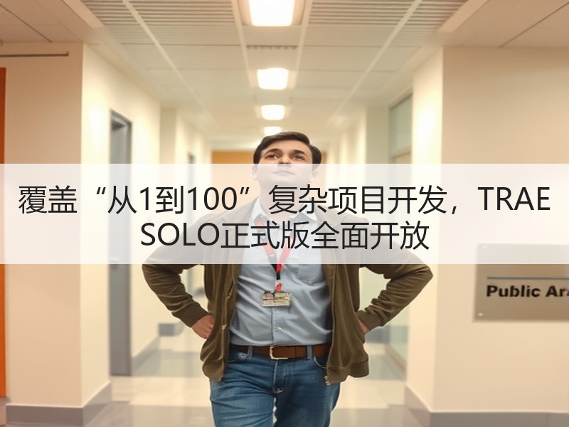 覆盖“从1到100”复杂项目开发，TRAE SOLO正式版全